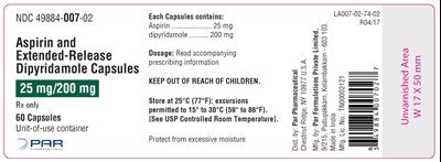 aspirin - aspirin and extended release dypyridamole capsules 4
