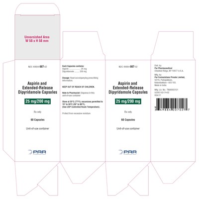 aspirin - aspirin and extended release dypyridamole capsules 5