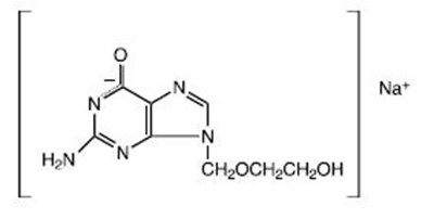 Acyclovir Sodium Chemical Structure (Acyclovir Str)