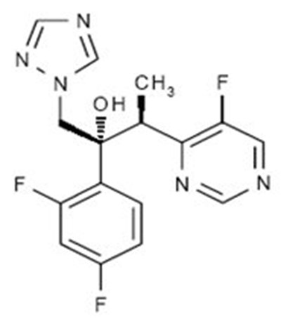 Voriconazole Structural Formula (Image 03)
