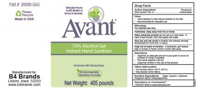 Drum Label (Drum70alcoholgel 01)