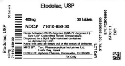 Label (71610 859 30)