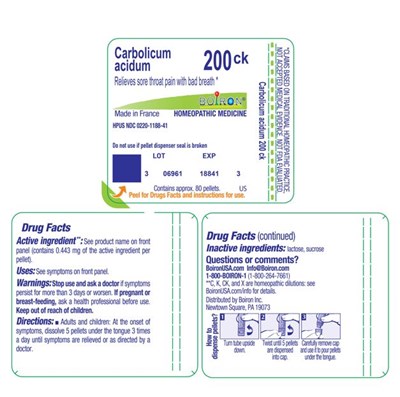 label - Carbolicum acidum 200ck label