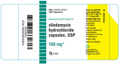 clindamycin-03.jpg PRINCIPAL DISPLAY PANEL - 150 mg Capsule Bottle Label - clindamycin 03
