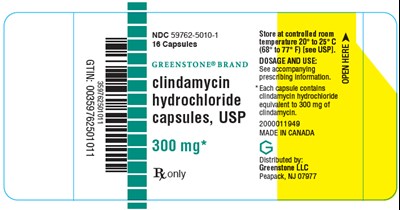 clindamycin-04.jpg PRINCIPAL DISPLAY PANEL - 300 mg Capsule Bottle Label - clindamycin 04
