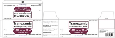 tranexamic-acid-fig2.jpg PACKAGE LABEL-PRINCIPAL DISPLAY PANEL-1,000 mg per 10 mL Container-Carton (10 Vials) - tranexamic acid fig2