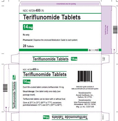 teriflunomide-14mg-28-tab-carton-label.jpg PRINCIPAL DISPLAY PANEL - 14 mg Tablet Carton - teriflunomide 14mg 28 tab carton label
