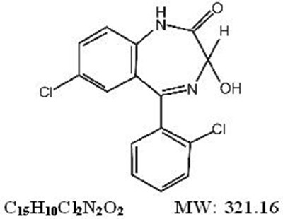 Chemical-structure (Lorazepam Str)