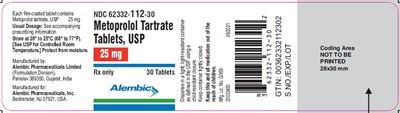 metoprolol-25mg.jpg 25 mg 30's bottle pack - metoprolol 25mg