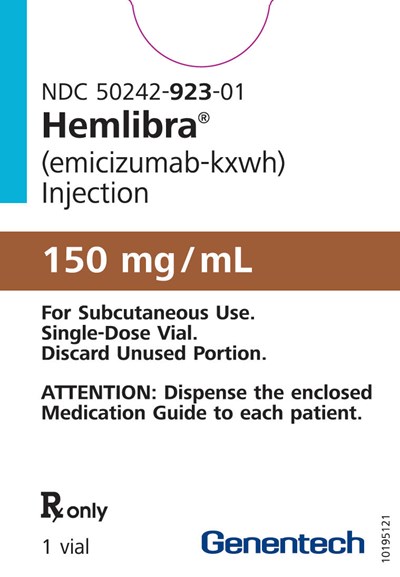 hemlibra-45.jpg PRINCIPAL DISPLAY PANEL - 150 mg Vial Carton - hemlibra 45