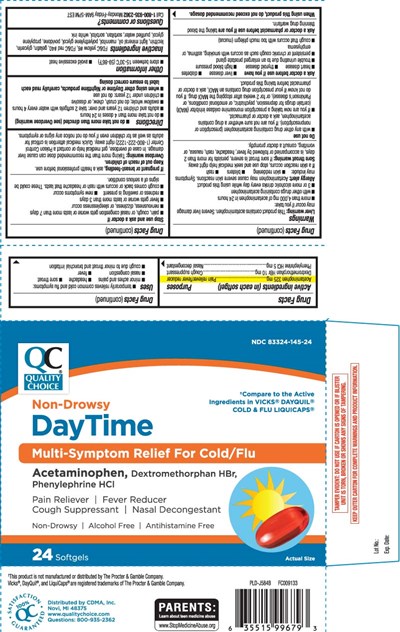 Acetaminophen 325 mg Dextromethorphan Hbr 10 mg Phenylephrine HCl 5 mg (Daytime Pe Softgel Pur 1)