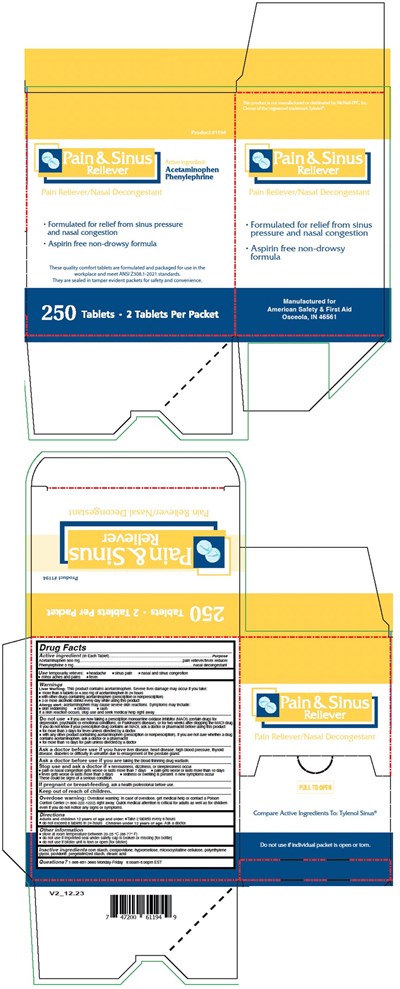 PRINCIPAL DISPLAY PANEL -  250 Tablet Packet Box - painsinus 01