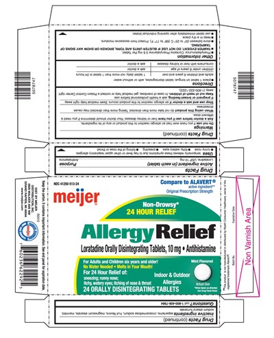 This Is The 24 Count Blister Carton Label For Meijer Loratadine Odt (alavert). (Loraodt Alavert)