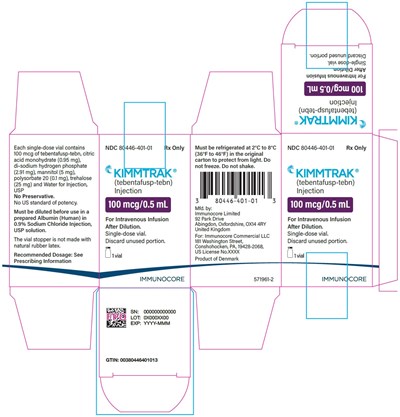 80446-401-01 - 100 mcg/0.5 mL Carton Label - tabentafusp 02