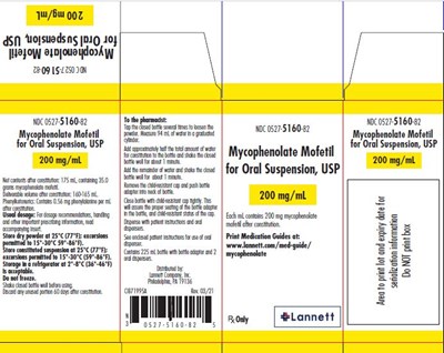 Carton (Mycophenolate Mofetil For Oral Suspension Usp 4)