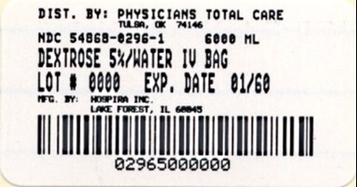 Image Of 500 mL Package Label (0296 1)