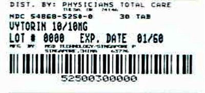 PRINCIPAL DISPLAY PANEL - Bottle Label 10/10 - 5250