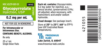 gly0g-0000-04.jpg PACKAGE LABEL – PRINCIPAL DISPLAY – Glycopyrrolate Injection, USP 0.2 mg per mL Tray Label - gly0g 0000 04