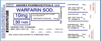 warfarin-sod-10-mg-for-cadila-2.jpg IMAGE LABEL - warfarin sod 10 mg for cadila 2