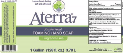 Product Label - 1 Gallon Short Neck Bottle - Aterra7FF SN