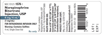 1 - norepinephrine bitartrate injection usp 2