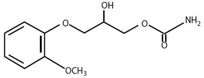 Structural Formula (Methocarbamol Tablets 1)