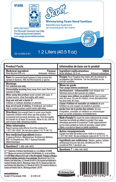 scott-01.jpg PRINCIPAL DISPLAY PANEL - 33.8 fl oz Bottle Label - scott 01
