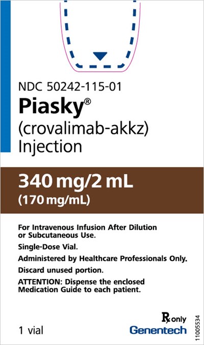 piasky-01.jpg PRINCIPAL DISPLAY PANEL - 340 mg/2 mL Vial Carton - piasky 01