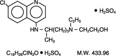 Hydroxychloroquine Sulfate Chemical Structure (Image 01)
