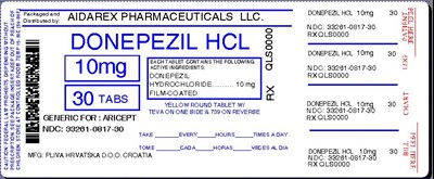 Image Label (Donepezil HCl 10mg Tab For Pliva 12)