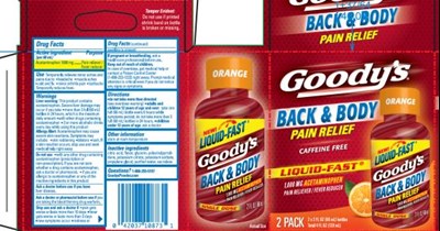 goodys-back-and-body-pain-relief---orange-01.jpg Goody’sBack & BodyPain Relief1,000 MG AcetaminophenPain Reliever/ Fever Reducer2 FL OZ (60 mL) - goodys back and body pain relief orange 01