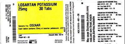 losartanpot461.jpg Label - losartanpot461