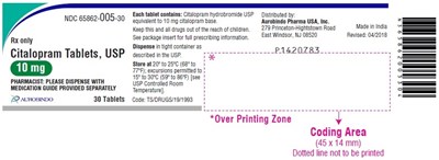 citalopram-fig1.jpg PACKAGE LABEL-PRINCIPAL DISPLAY PANEL - 10 mg (30 Tablets Bottle) - citalopram fig1