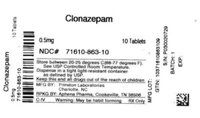 Label - 71610 0863 10