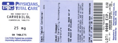 PACKAGE LABEL-PRINCIPAL DISPLAY PANEL - 25 mg - 5817