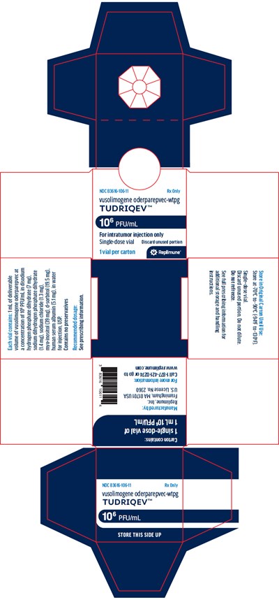 Principal Display Panel (10^6 PFU/mL Vial Carton)