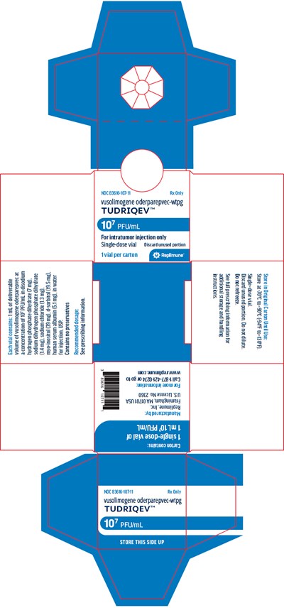 Principal Display Panel (10^7 PFU/mL Vial Carton)