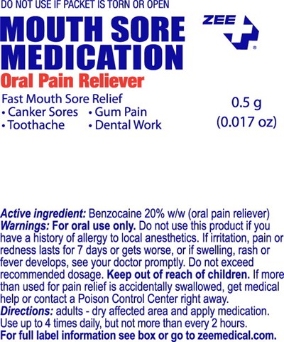 Principal Display Panel – Packet Label (Zee00 0000 01)