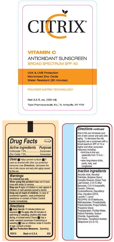 citrix-01.jpg PRINCIPAL DISPLAY PANEL - 105 ml Bottle Label - citrix 01