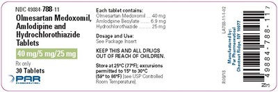 40 mg, 5 mg and 25 mg - 30s - olmesartan medoxomil amlodipine and hydrochlorothi 10