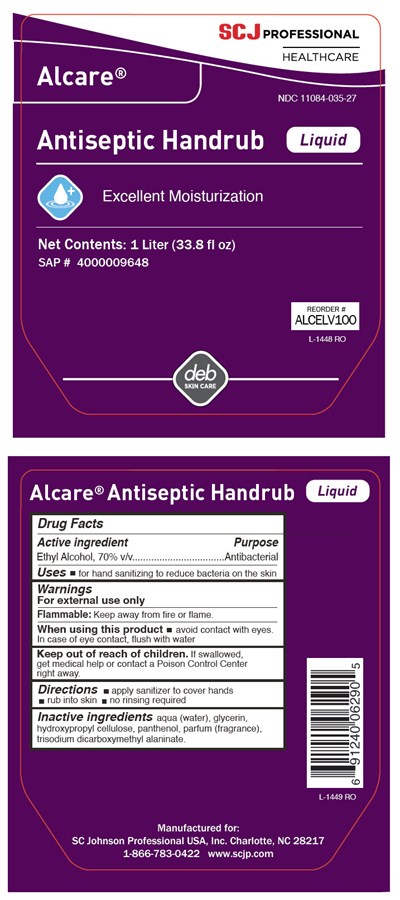 PRINCIPAL DISPLAY PANEL - 1 Liter Bottle Label - alcare 01
