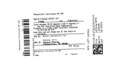 Bottle Label 25 mg (71610 0555 45)
