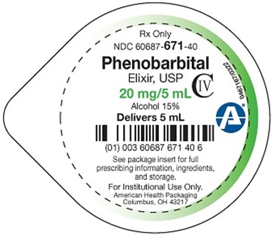 20 mg/5 mL Phenobarbital Elixir Cup (Cup)