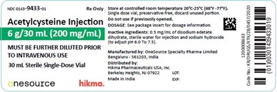 Vial Label (Acetylcysteine Injection 3)