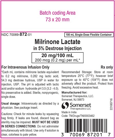 Milrinone-100-ml-bag-label (Milrinone 100 mL Bag Label)