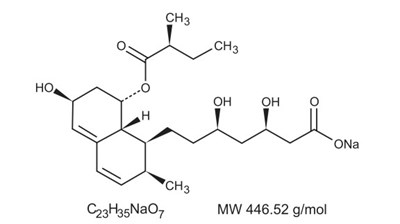 STRUCTURE - pravastatin tabs 8539 8540 8541 8542 1