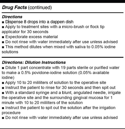 Drug Facts (Directions)