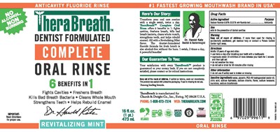 Therabreath Complete Oral Rinse - Images NDC 10237-267