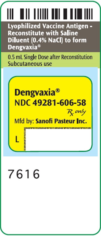 dengvaxia-06.jpg PRINCIPAL DISPLAY PANEL - 0.5 mL Vial Label - dengvaxia 06