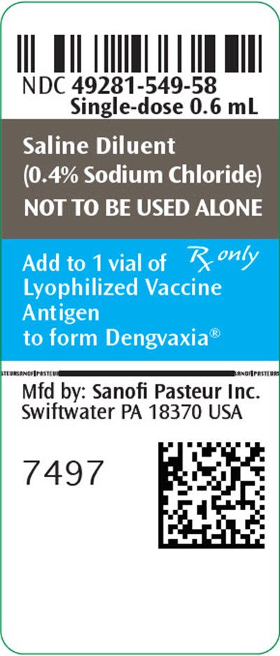 dengvaxia-07.jpg PRINCIPAL DISPLAY PANEL - 0.6 mL Vial Label - dengvaxia 07